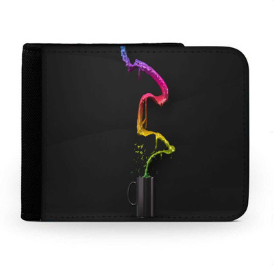 

Snoogg Men Multicolor Canvas Wallet(6 Card Slots), Multi
