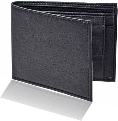 

JUST CLICK Men Black Artificial Leather Wallet(3 Card Slots)