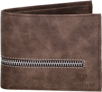 

Walrus Men Brown Genuine Leather Wallet(8 Card Slots)