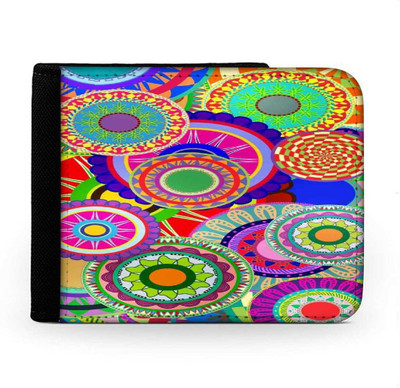 

Snoogg Men Multicolor Canvas Wallet(6 Card Slots), Multi