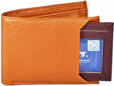 

Wenzest Men Tan Artificial Leather Wallet(3 Card Slots)
