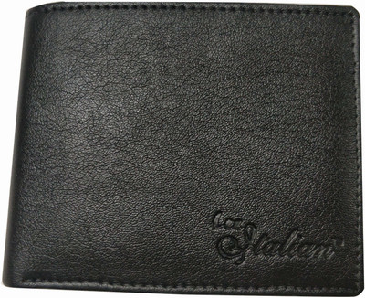 

ITALIAN Men Black Genuine Leather Wallet(9 Card Slots)