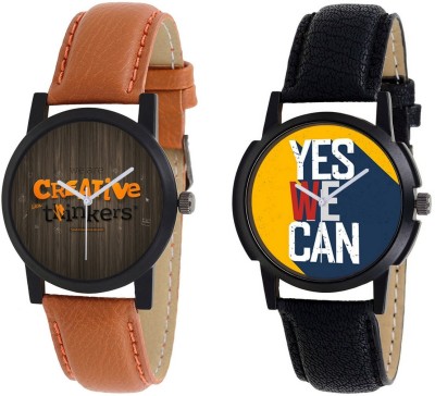 Maxi Retail Branded Designer Printed S1-1&4 Combo of 2 Watch  - For Men   Watches  (Maxi Retail)