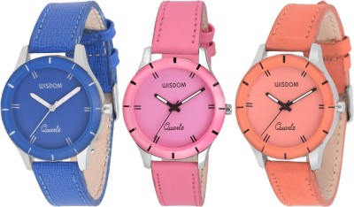 WISDOM MULTICOLORED WATCHES IN ONE BOX Watch  - For Girls   Watches  (wisdom)