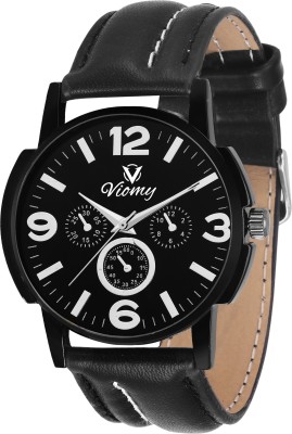 VIOMY GS2012 BLACK DIAL WITH BOLD STYLISH NUMERICAL NUMBER ON DIAL Watch  - For Men & Women   Watches  (VIOMY)