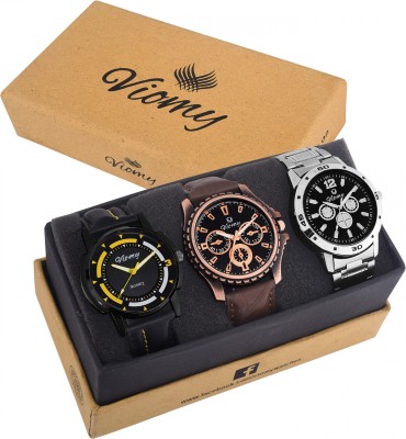 VIOMY 3G7002 Complete party & gift combo of two belt & one chain watch for men's & Boy's Watch  - For Men   Watches  (VIOMY)