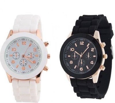 INDIUM PS0427PS NEW FULL BLACK AND WHITE NEW FANCY WATCH COMBO NEW COLLECT Watch  - For Girls   Watches  (INDIUM)