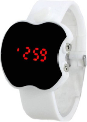 View Nx Plus 129 Sport Apple Shape White Color Digital Kid Watch  - For Boys & Girls Wrist Watches Price Online(Nx Plus)