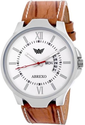 Abrexo Abx6141-White Gents Exclusive Classy Design DAY AND DATE FUNCTIONING Watch  - For Men   Watches  (Abrexo)