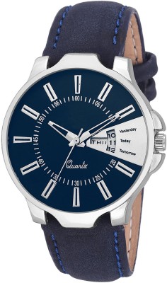 FASHION POOL MENS & BOYS MOST STYLISH FAST SELLING FASTRACK NEW ARRIVAL BLUE UNIQUE DIAL GRAPHICS WATCH HAVING DATE & DAY DISPLAY WATCH WITH DESIGNER BLUE COLOR LEATHER BELT WATCH FOR FESTIVAL & PROFESSIONAL WEAR COLLECTION Watch  - For Boys   Watches  (FASHION POOL)