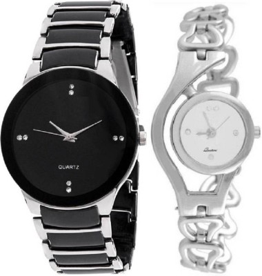 INDIUM PS0420PS NEW BLACK AND WHITE WATCH COMBO FOR GIRL LATEST WATCH Watch  - For Girls   Watches  (INDIUM)