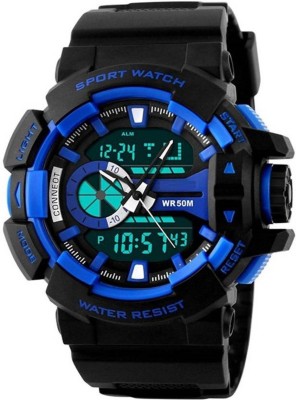 fashion pool SKMEI MOST STYLISH SPORTS WATCH WITH MULTI FUNCTION DIGITAL & ANALOG WATCH WITH MOST STYLISH DESIGNER FASTRACK RUBBER BELT WATCH FOR FESTIVAL & PARTY WEAR COLLECTION Watch  - For Boys   Watches  (FASHION POOL)
