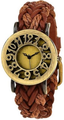 Piu collection Stylish And attractive Heritage Style Brown Strap Watch  - For Girls   Watches  (piu collection)