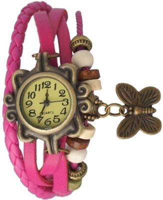 TESLO PINK Dial Slim and BUTTERFLY Bracelet Watch For GIRLS AND WOMEN OR TEENGIRLS watch Watch  - For Women   Watches  (TESLO)