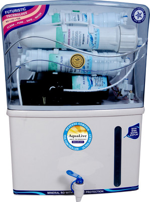 

Aqualive Grand 10 L RO + UV + UF Water Purifier(White)