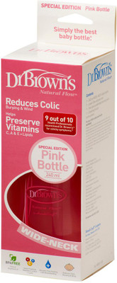 

Toys Factory Baby DR.Brown Feeding Bottle - 240 ml(Pink ( Colour May Vary ))