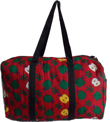 

HideCrusH Cotton printed duffel bag Multipurpose Bag(Red, 10 L)