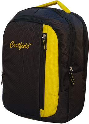 

costfide 15.6 inch laptop 25 L Backpack(Yellow, Brown), Black