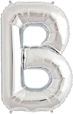 

Theme My Party Solid Solid B Balloon (Silver, Pack of 1) Balloon(Silver, Pack of 1)