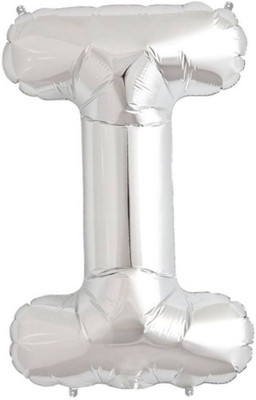 

Theme My Party Solid Solid I Letter Foil Balloons Balloon (Silver, Pack of 1) Balloon(Silver, Pack of 1)