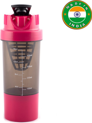 

HAANS Shakeit 500 ml Shaker(Pack of 1, Pink)