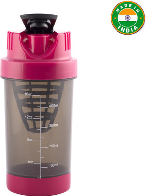 

HAANS Mini Gym 500 ml Shaker(Pack of 1, Pink)