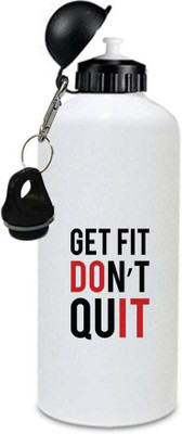 

Juvixbuy Get Fit Don't Quit Just Do It White Sipper / Water Bottle With Free 1 Cap ( Aluminium ) 750ml 750 ml Sipper(Pack of 1, Multicolor)