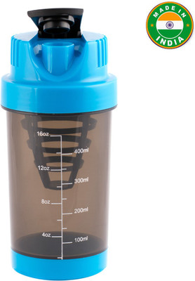 

HAANS Mini Gym 500 ml Shaker(Pack of 1, Blue)