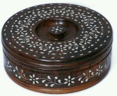 

CraftOnline nice wooden chapati box Thermoware Casserole(1000 ml), Brown