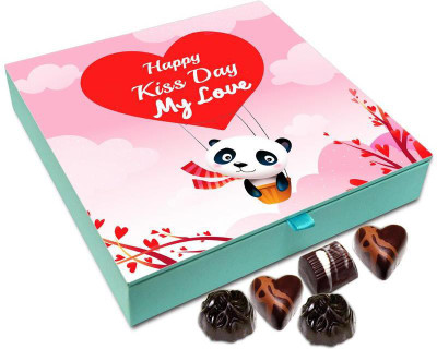 

Chocholik Kiss Day Gift Box - Happy Kiss Day My Love Chocolate Box - 9pc Truffles(108 g)