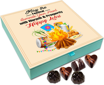 

Chocholik Lohri Gift Box - May This Festival Illuminate Your Heart With Warmth And Prosperity Chocolate Box - 9pc Truffles(108 g)