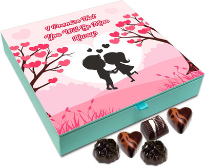

Chocholik Promise Day Gift Box - I Promise That You Will Be Mine Always Chocolate Box - 9pc Truffles(108 g)