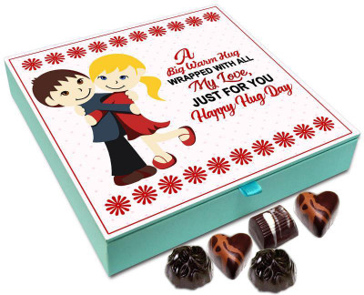 

Chocholik Hug Day Gift Box - A Big Warm Hug For My Love Chocolate Box - 9pc Truffles(108 g)