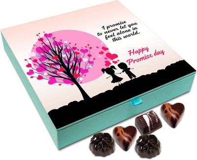 

Chocholik Promise Day Gift Box - I Promise To Never Let You Feel Alone Chocolate Box - 9pc Truffles(108 g)