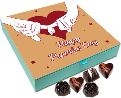 

Chocholik Promise Day Gift Box - Happy Promise Day Sweetheart Chocolate Box - 9pc Truffles(108 g)