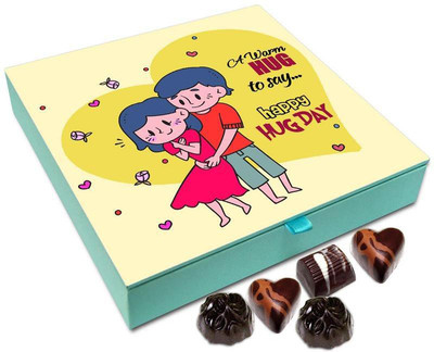 

Chocholik Hug Day Gift Box - A Warm Hug For You Chocolate Box - 9pc Truffles(108 g)