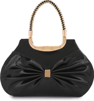 

Shoetopia Party Black Clutch