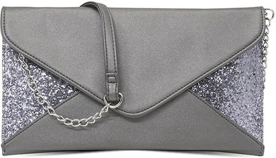 

LONDON RAG Party Grey Clutch