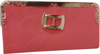 

Haryana Craft Casual Pink Clutch