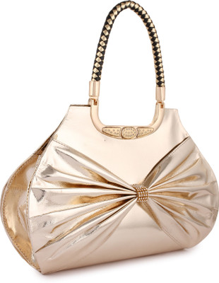 

Shoetopia Party Gold Clutch