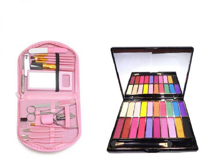 

TouchStream MATTE 20-COLOUR WET EYE SHADOW 27 g PALETTE ultimate glam With Portable Make Up Cosmetics Brush Gift Set Tool Kit (18 g, Set of 18)(Set of 2)