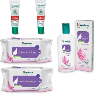 

Himalaya Intimate Wipes, Lip Balm, Intimate Wash(Set of 5)