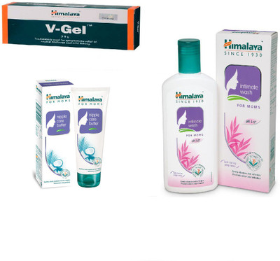 

Himalaya V-Gel, Nipple Care Butter, Intimate Wash(Set of 3)