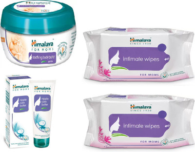 

Himalaya Soothing Body Butter, Intimate Wipes, Nipple Care Butter(Set of 4)