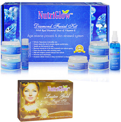 

NutriGlow Diamond and Gold Facial Kit(Set of 2)