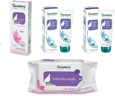 

Himalaya Intimate Wash, Nipple Care Butter, Intimate Wipes(Set of 4)