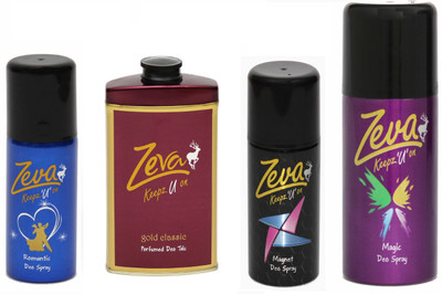 

Zeva Body spray exclusive Deodorant comboset(Set of 4)