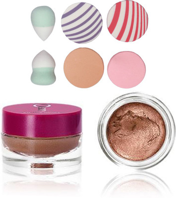 

Oriflame Sweden The ONE Colour Impact Cream Eye Shadow 4g ( Rose Gold - 30745 ) With Puff Sponge(Set of 7)