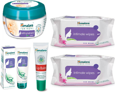 

Himalaya Soothing Body Butter, Anti Rash Cream, Lip Balm, Intimate Wipes(Set of 5)