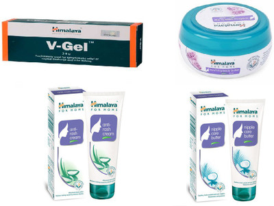 

Himalaya Soothing Body Butter, V-Gel, Anti Rash Cream, Nipple Care Butter(Set of 4)